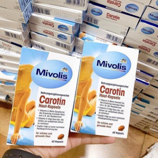 Viên Uống Chống Nắng Carotin Mivolis Nội Địa Đức - Hộp 60 Viên