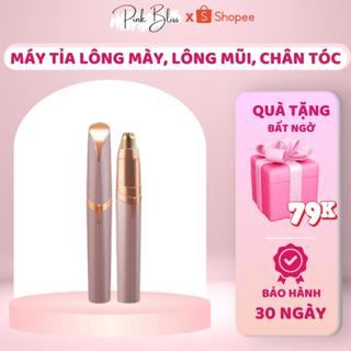 Máy Tỉa Lông Mày Mini PinkBliss - Sạc Điện Đa Năng Sắc Bén Kèm Đèn Led - Hàng Chính Hãng
