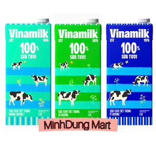 Sữa tươi 100% Vinamilk chai 1L
