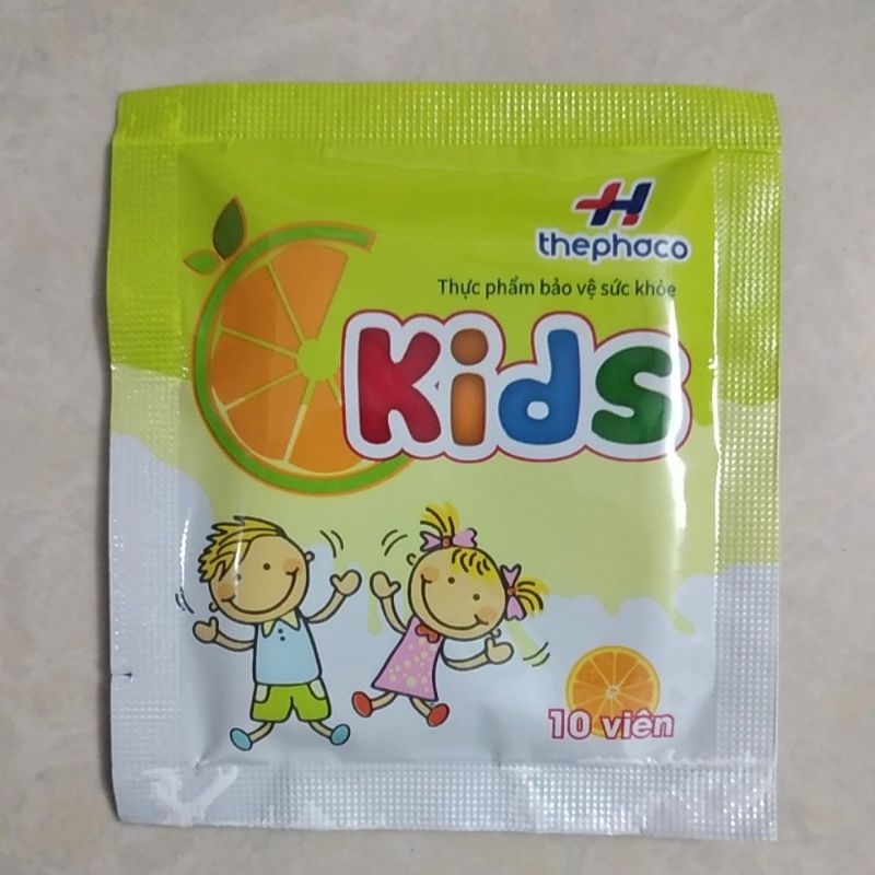 Viên Ngậm Vitamin C Kids Dâu Ckids Dâu Thanh Hóa gói 10 viên