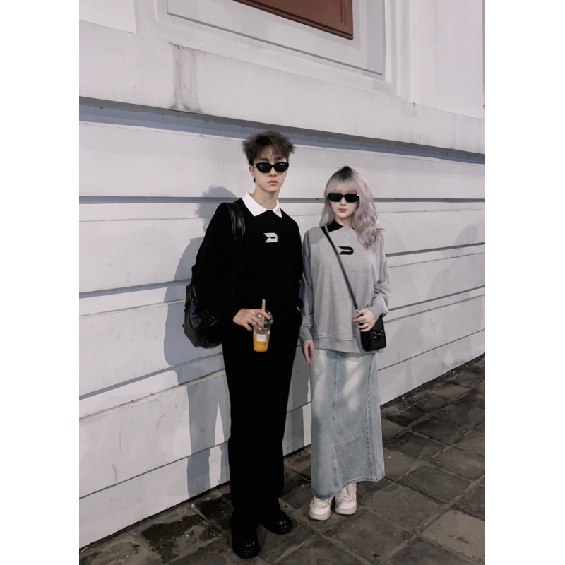 Áo Sweater Devotus Nỉ Chân Cua Cotton 350gsm Unisex Local Brand Fullbox - Thêu logo