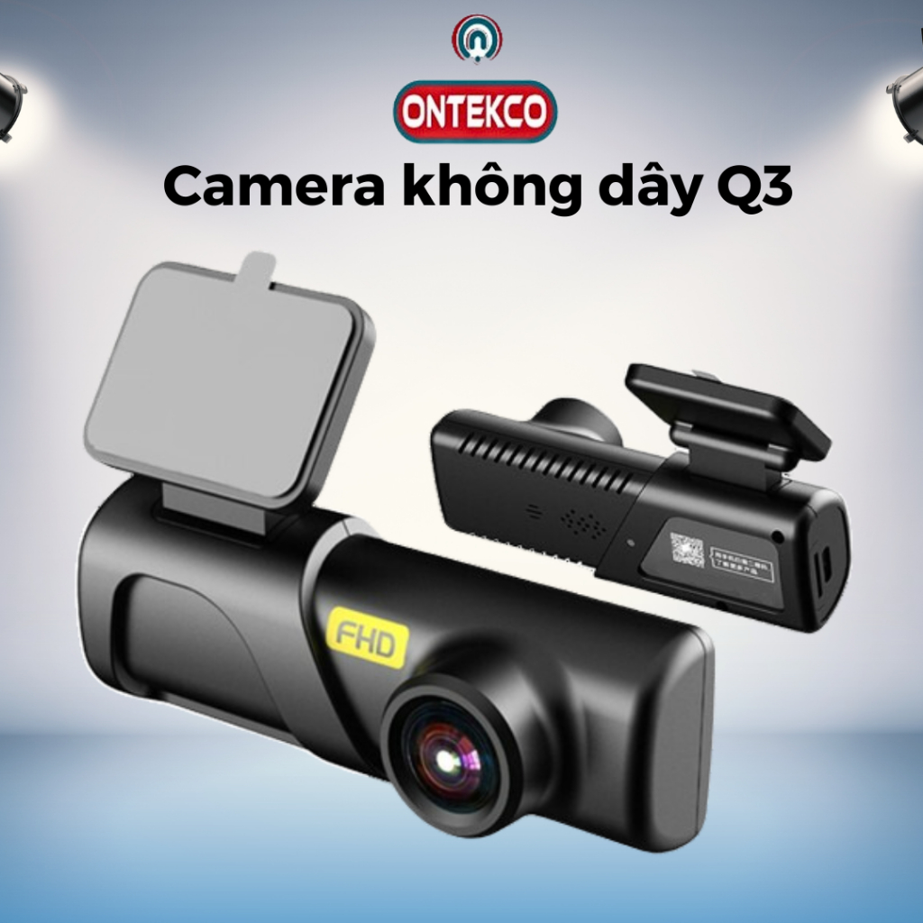 Camera hành trình ONTEKCO Q3 wifi xem video không dây qua APP mobile, hình ảnh 1080P