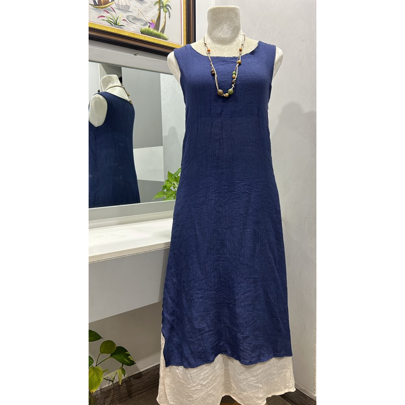 Đầm phối dáng dài- 2hand