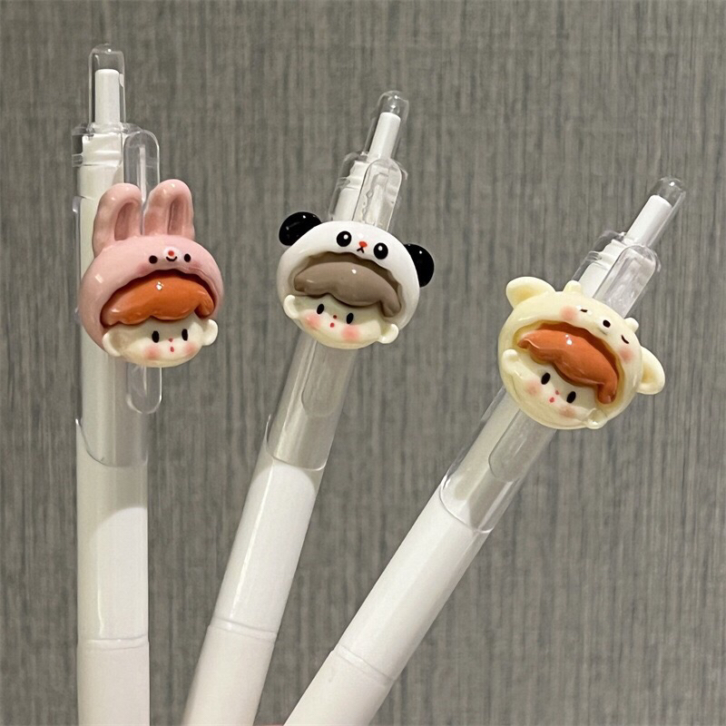 Bút Mực Gel Dạng Nhấn Kiểu Dáng Dễ Thương Cho Học Sinh