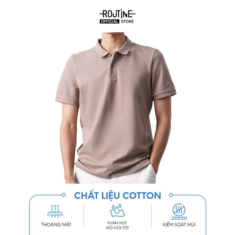 Áo Polo Nam Thêu Basic Form Fitted - Routine 10F21POL027C