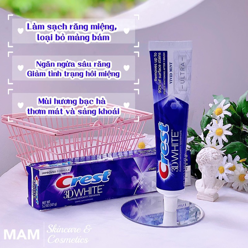 KEM ĐÁNH RĂNG CREST 3D WHITE ADVANCED TRIPLE WHITENING