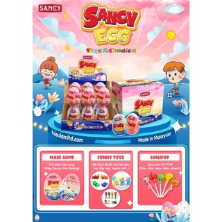 Trứng kẹo đồ chơi Sancy hàng nhập khẩu Malaysia