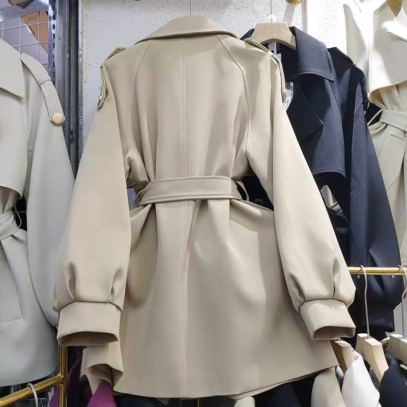 ÁO MĂNG TÔ TAY BỒNG CHẤT KAKI 2 LỚP