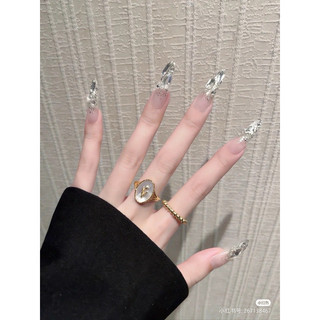 Nailbox thiết kế kết hợp giữa ombre nhũ flash và đá