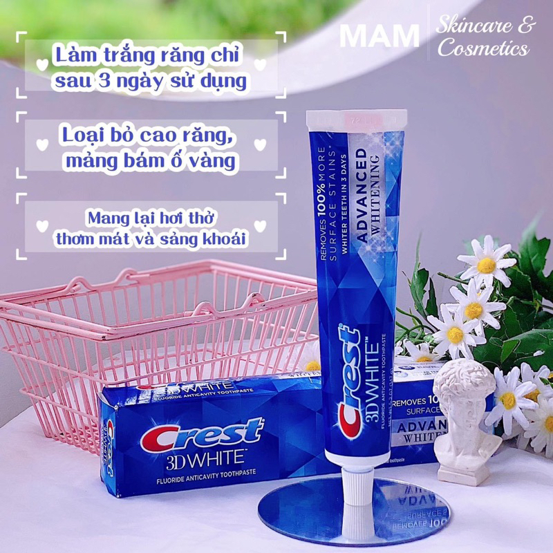 KEM ĐÁNH RĂNG CREST 3D WHITE ADVANCED TRIPLE WHITENING