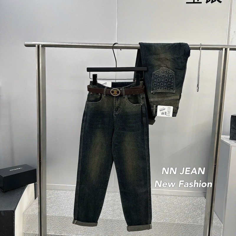 Quần jeans baggy CE-LINE chất co giãn hàng QCL1