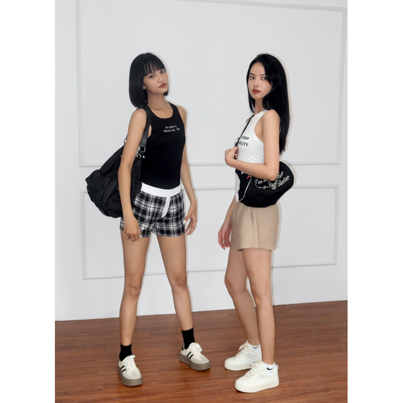 QUẦN CARO FORM LƯNG THẤP TRENDY