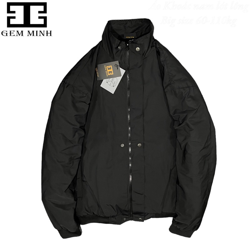bigsize 60-110kg,áo khoác nam lót lông siêu ấm vải dù chống nước