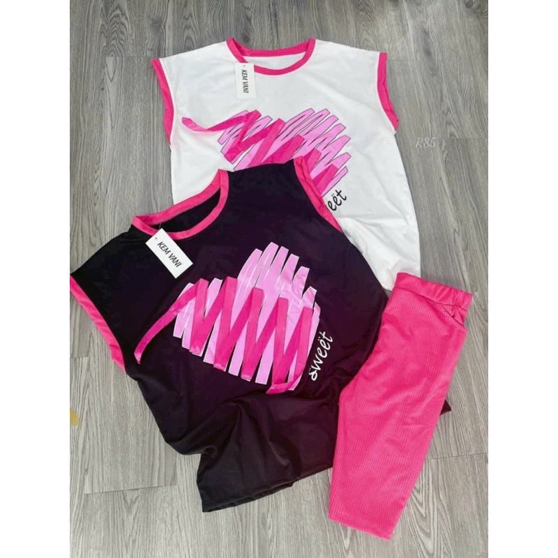 SÉT BỘ NGỦ GẤU DÂU SIÊU CƯNG FROM RỘNG SÁT NÁCH QUẦN SHORT