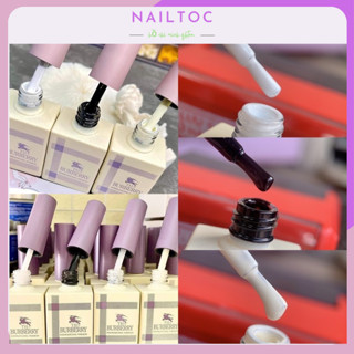 Sơn Gel Đen Trắng Nước Gạo Trắng Sữa Nail Burberry Siêu Đặc 15ml