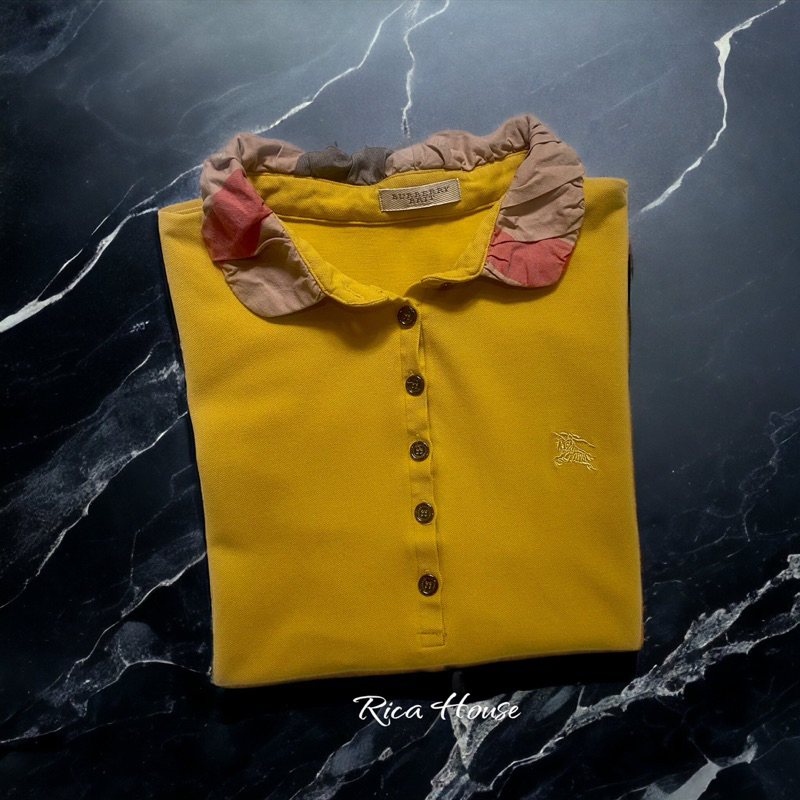 •Áo thun polo nữ hiệu BBR check cổ nova chính hãng•