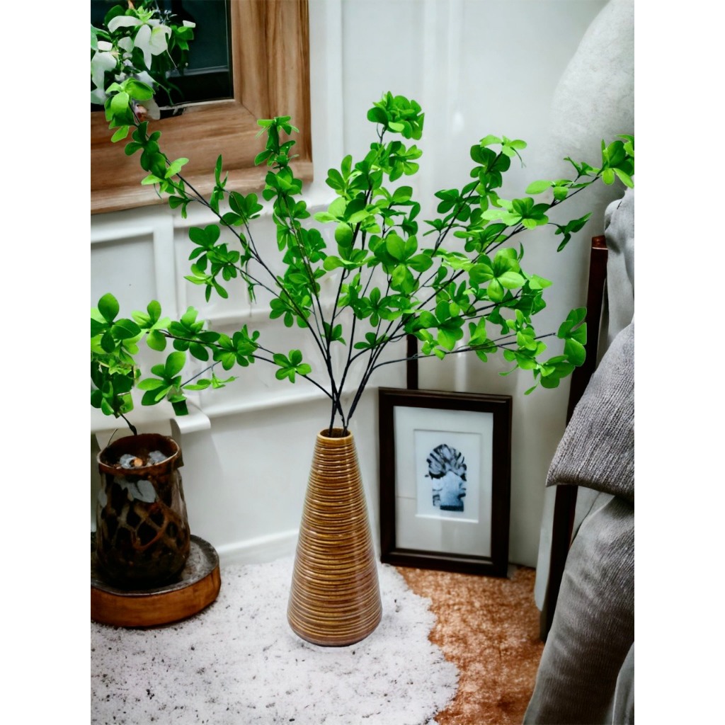 Bình Hoa Lọ Hoa Dáng Chop Cổ Nhỏ Cắm Cành Decor Đẹp Gốm Sứ Bát Tràng - Gốm Bích