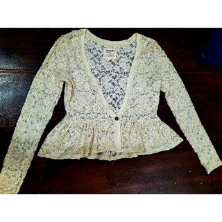 Áo khoát croptop ren , hàng xuất
