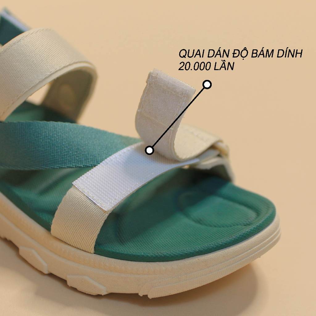 Giày Sandal SYNDER SD2 Màu Be Rêu
