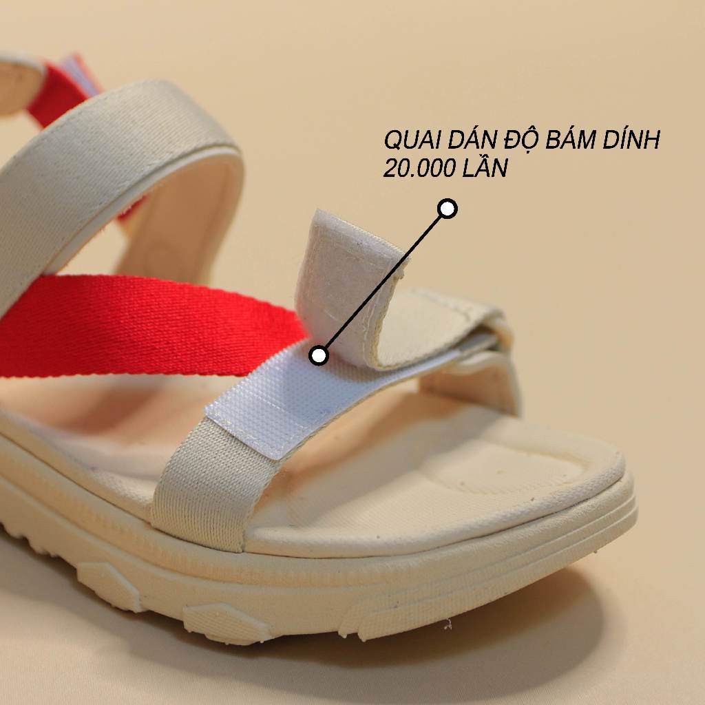 Giày Sandal SYNDER SD2 Màu Be Đỏ