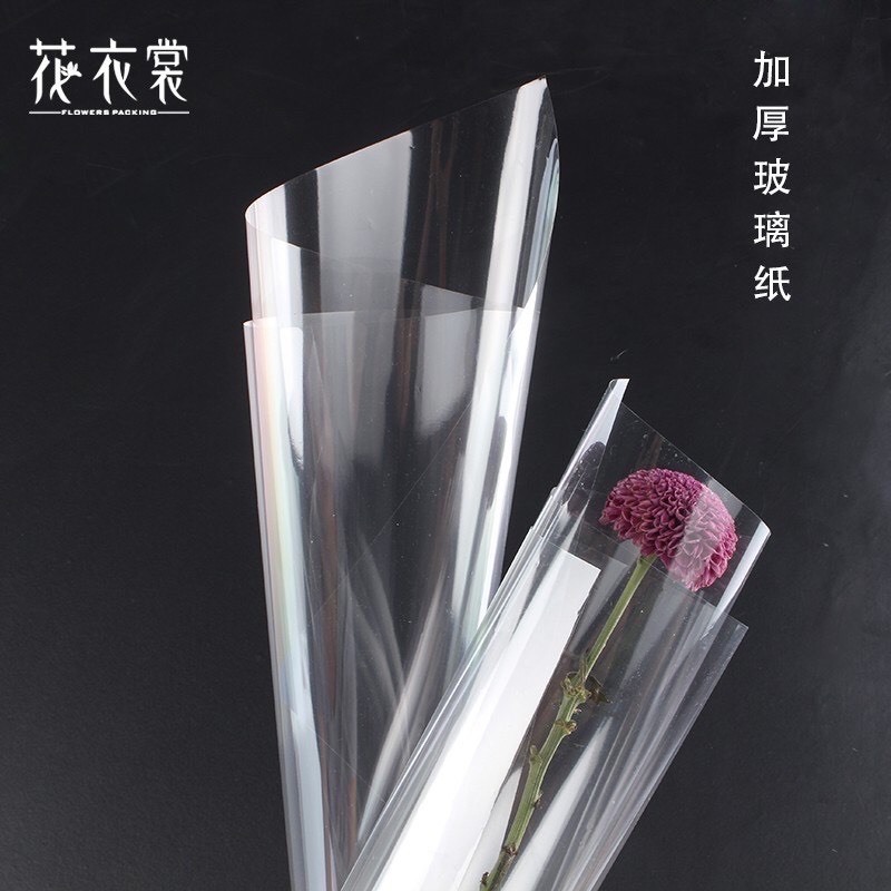 Lẻ 25 tơ giấy bóng kính trong suốt gói hoa