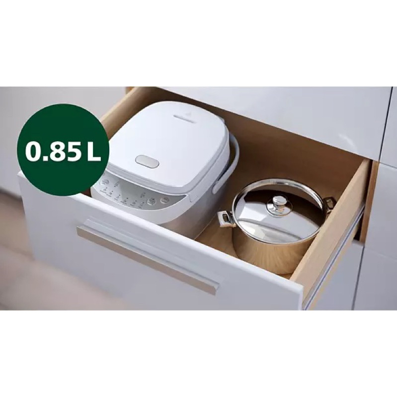 Nồi Cơm Điện Tử Mini Philips HD3170 /66 | 600W | 0.85 Lít - Hàng Chính Hãng - Bảo hành 24 tháng