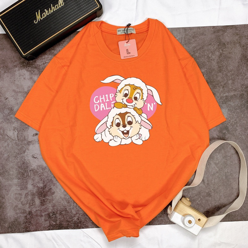 Áo Thun UNISEX in HOẠT HÌNH COUPLE ĐÔI - Hình chụp thật (Đủ size M-L-XL-XXL)