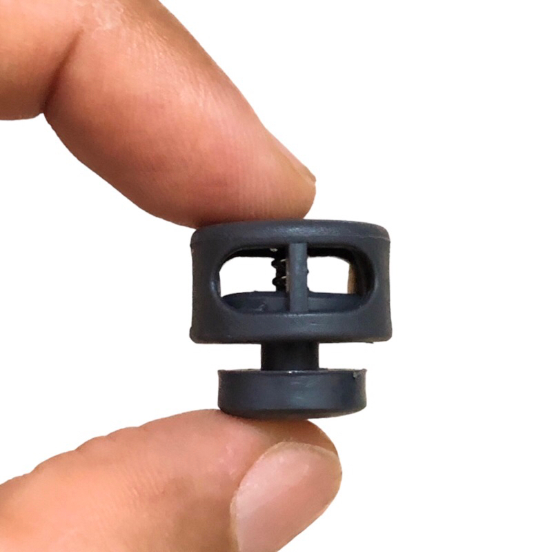 5 cái - Nút chặn nhựa tròn 2 lỗ thời trang dùng chặn túi rút, áo khoác , quần thể thao, giày, trang trí