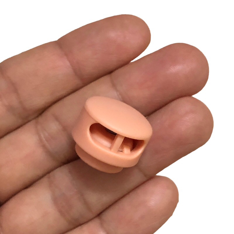 5 cái - Nút chặn nhựa tròn 2 lỗ thời trang dùng chặn túi rút, áo khoác , quần thể thao, giày, trang trí