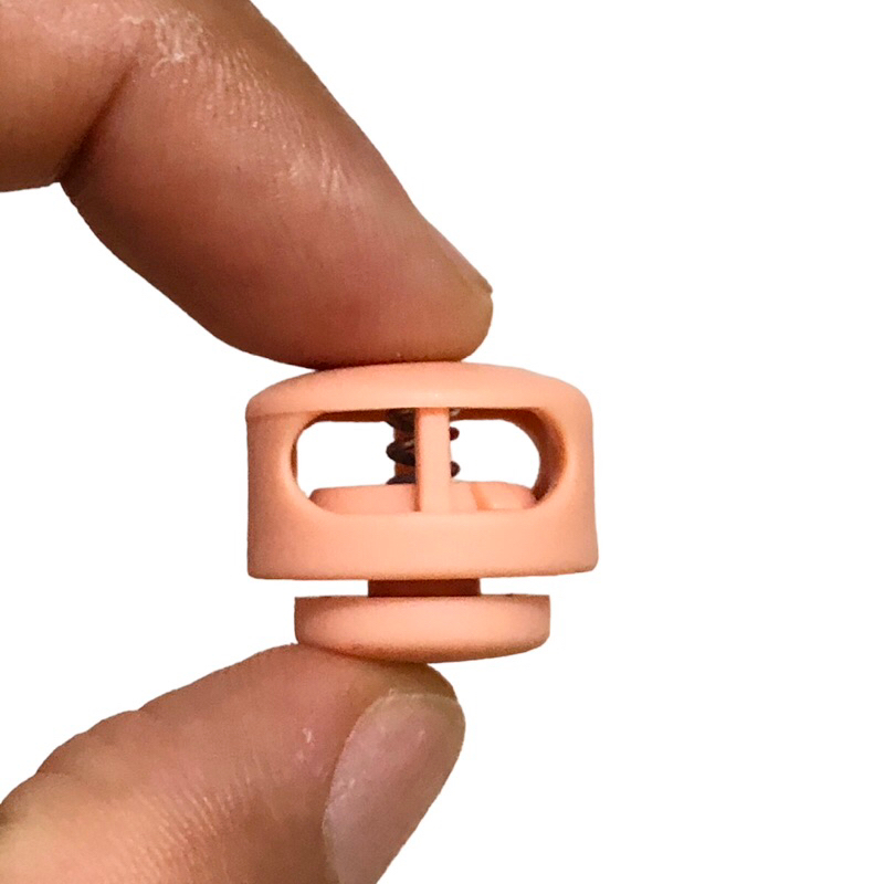 5 cái - Nút chặn nhựa tròn 2 lỗ thời trang dùng chặn túi rút, áo khoác , quần thể thao, giày, trang trí