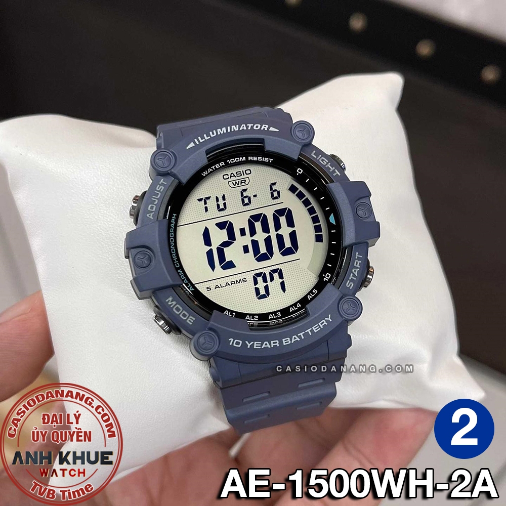 Đồng hồ nam dây nhựa Casio chính hãng Anh Khuê AE-1500 Series
