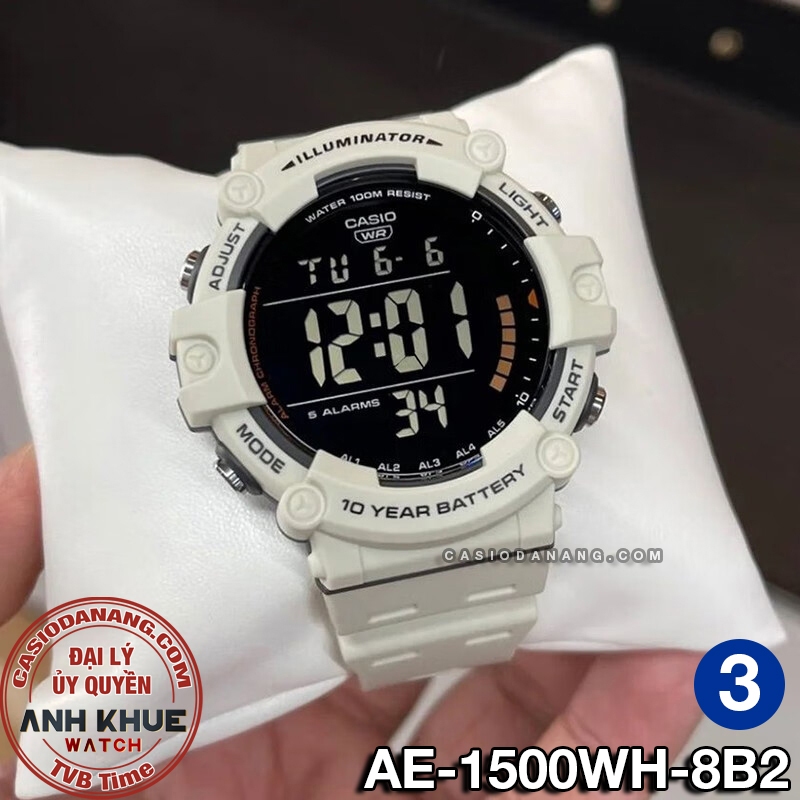 Đồng hồ nam dây nhựa Casio chính hãng Anh Khuê AE-1500 Series