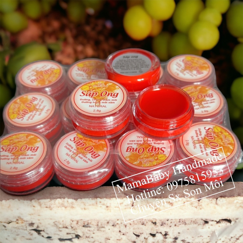 Sáp ong dưỡng môi- dùng cho môi xăm và không xăm 10g