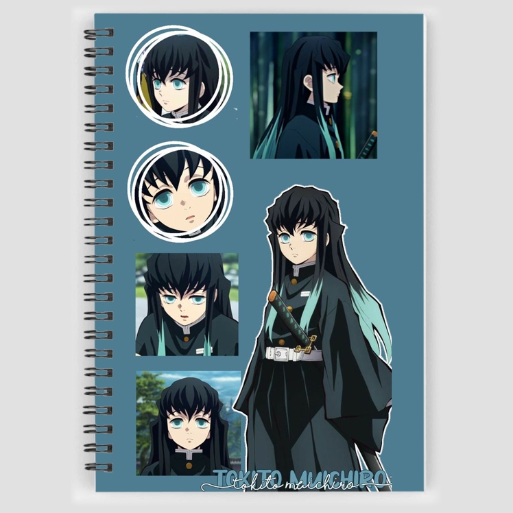 Sổ vẽ chì sổ phác thảo in hình bìa Tokitou Muichirou anime manga kimetsu no yaiba MA1393