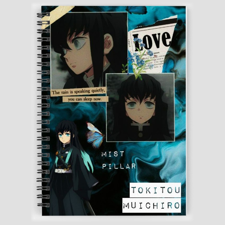Sổ vẽ chì sổ phác thảo in hình bìa Tokitou Muichirou anime manga kimetsu no yaiba MA1393