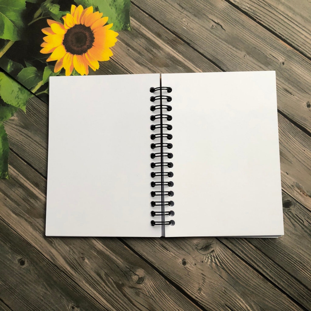 Sổ vẽ chì sổ phác thảo dùng vẽ chì anime manga gáy lò xo A6,A5 bìa karft dầy 120gsm120 trang sketch book