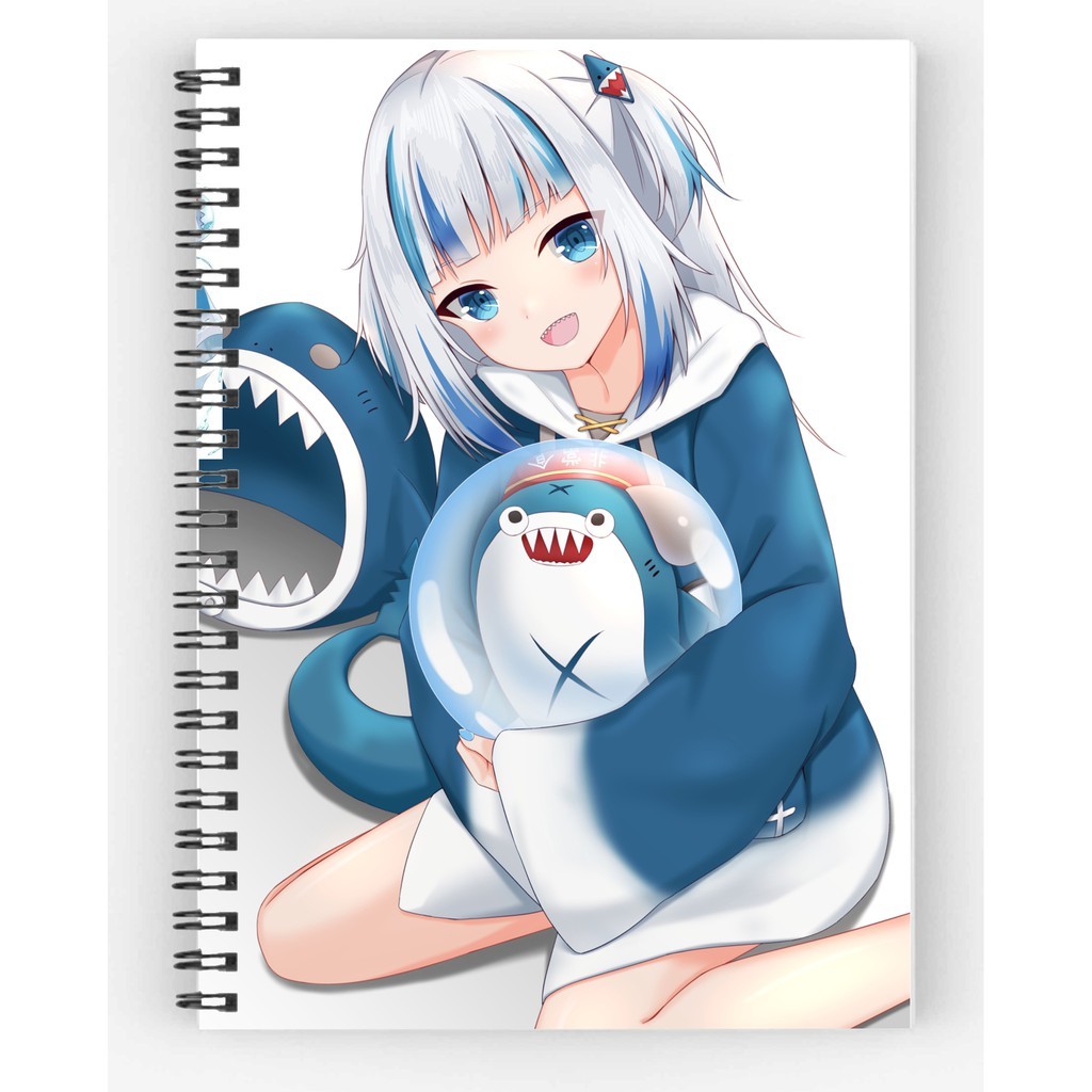 Sổ vẽ chì sổ phác thảo in hình bìa anime manga Gawr Gura Hololive MA1393