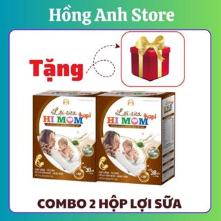 2 hộp Lợi Sữa Himom  kèm quà- hỗ trợ tăng tiết sữa, sữa mát thơm và đặc