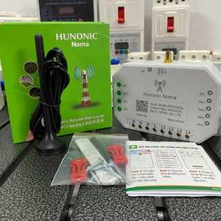 Công tắc Hunonic Noma 3G 4G 220V 4 kênh riêng biệt, Điều khiển mọi thiết bị từ xa qua điện thoại dùng sim 2G 3G 4G