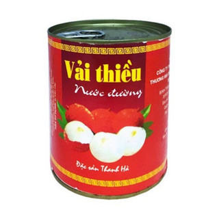 Vải Thiều Ngâm Nước Đường Đặc Sản Thanh Hà Lon 565gr