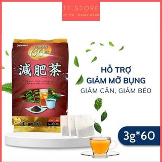 Trà lá ổi giảm mỡ bụng orihiro nhật bản 60 gói, hỗ trợ giảm cân, tiêu đốt mỡ thừa.