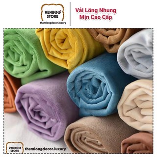 [1m x 1m6] Vải Lông Nhung may scrunchies băng đô ghế lười đệm ngồi nệm chó gấu bông Capybara outfit Labubu doll nệm thú