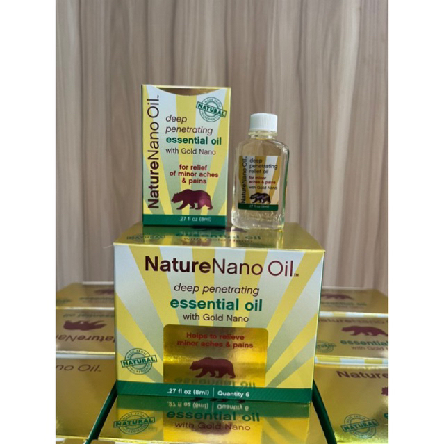 Dầu Gió Con Gấu Nature Nano Oil của Mỹ 8ml