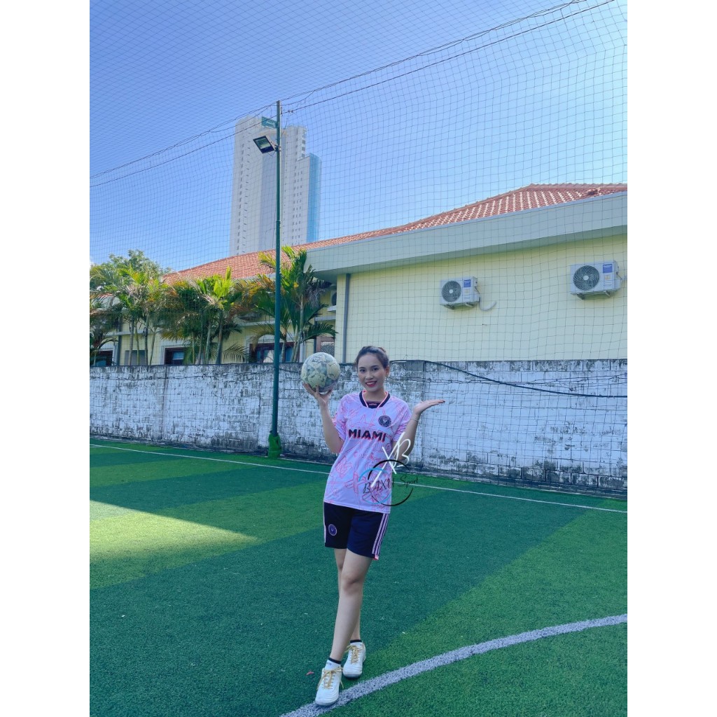 ÁO BÓNG ĐÁ INTER MIAMI TRẮNG HỒNG 2024 - BỘ QUẦN ÁO BÓNG ĐÁ INTER MIAMI TRẮNG HỒNG MẪU THẬT 2024