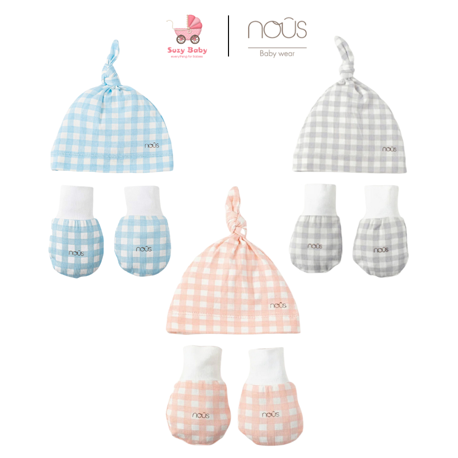 Nous set mũ và bao tay các màu