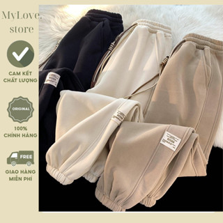Quần Jogger Nỉ Nhung Tăm Form Unisex, Quần Nỉ Dày Dặn Phong Cách Hàn Quốc