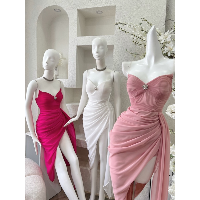 Váy body ống cúp tà xinh 🍂