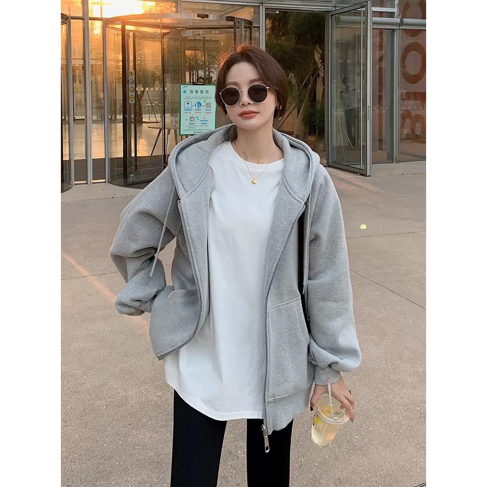 Áo Khoác Hoodie - Áo khoác mùa đông , Phong cách Hàn Quốc áo thun học sinh,sinh viên dài tay đơn giản - gin62.store