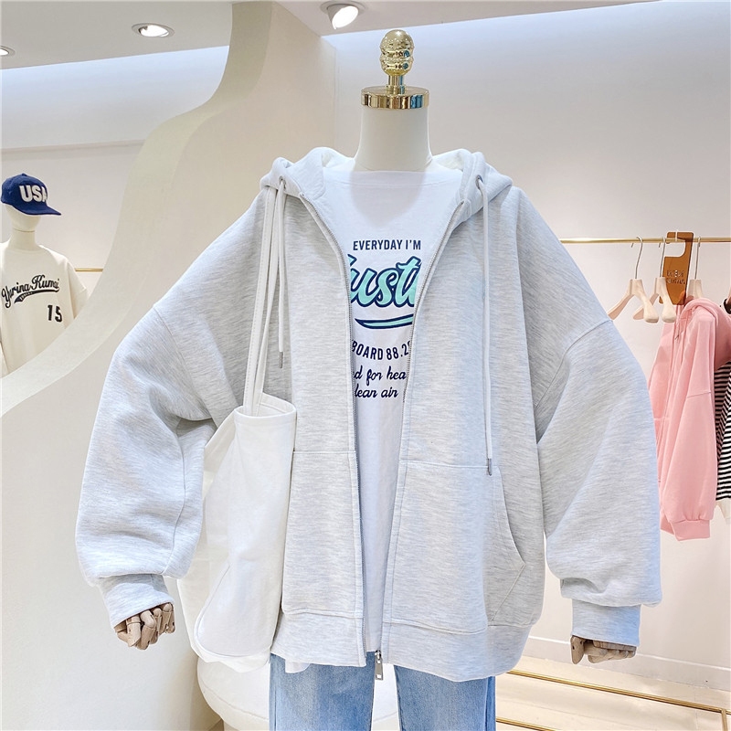 Áo Khoác Hoodie - Áo khoác mùa đông , Phong cách Hàn Quốc áo thun học sinh,sinh viên dài tay đơn giản - gin62.store
