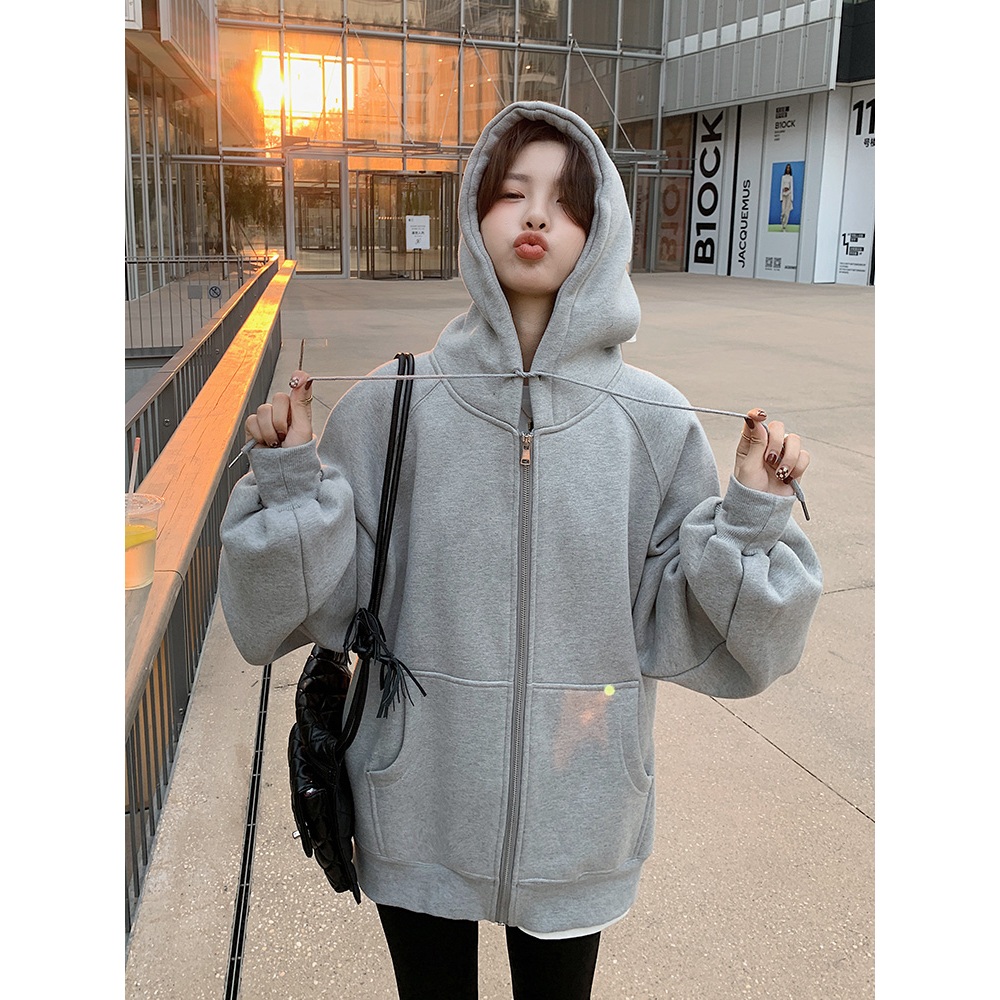 Áo Khoác Hoodie - Áo khoác mùa đông , Phong cách Hàn Quốc áo thun học sinh,sinh viên dài tay đơn giản - gin62.store